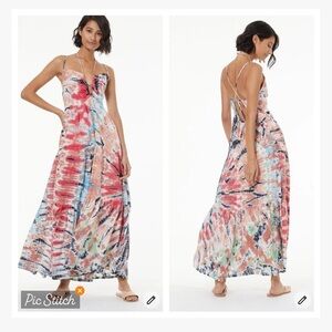 Young Fabulous & Broke Haisley Tie Dye Maxi Sundress